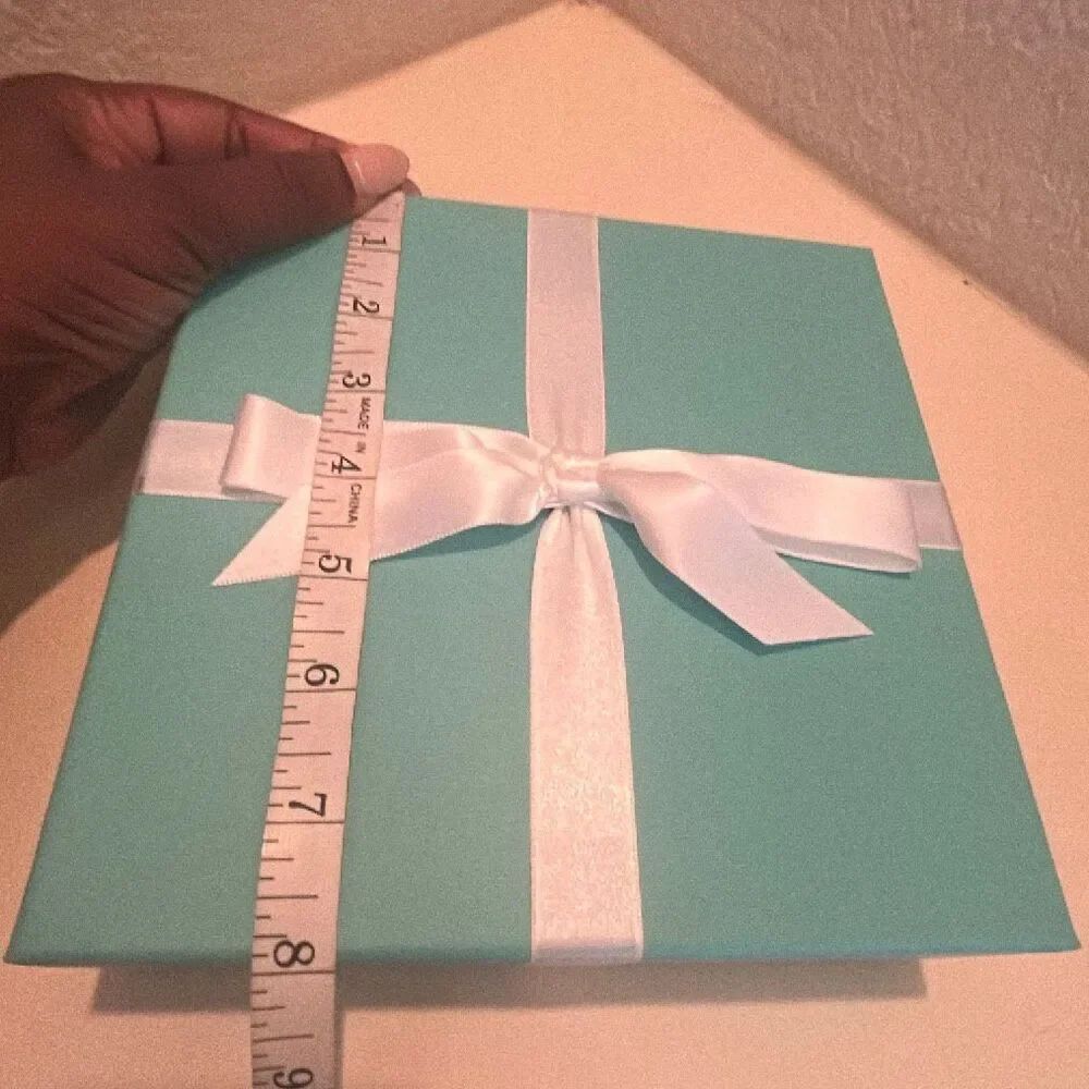 Tiffany & Co Iconic Blue Gift Box White Bow Storage Luxury Display Decor - Picture 9 of 10